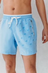 Bomain Magic Flamingo bleu/print maillot de bain pour homme