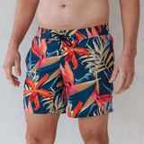 Bomain Jungle Print multicolore/print maillot de bain pour homme