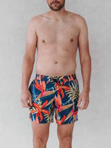 Bomain Jungle Print multicolore/print maillot de bain pour homme