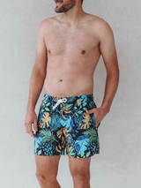 Bomain Jungle Print multicolore/print maillot de bain pour homme