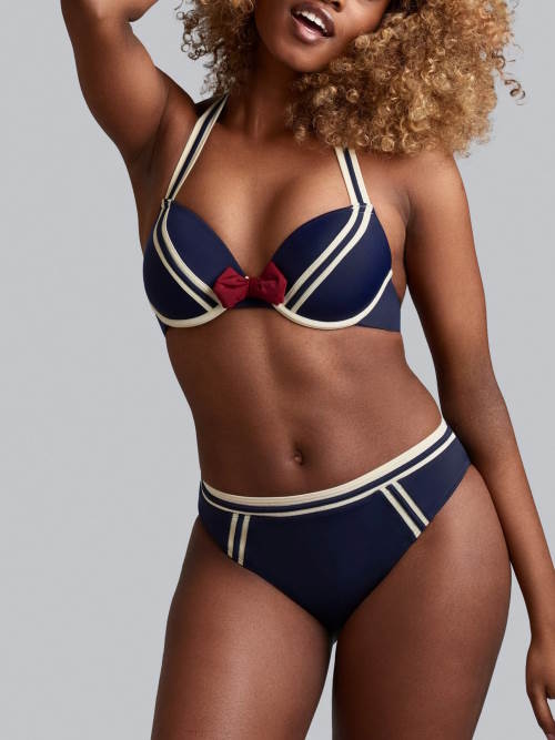 Maillots de bain Marlies Dekkers Sailor Mary bleu marine/ivoire slip de bikini