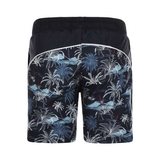 DJ DutchJeans Palmiers bleu marine/print maillot de bain pour homme