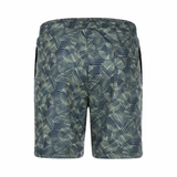 L'île Art vert/print maillot de bain pour homme