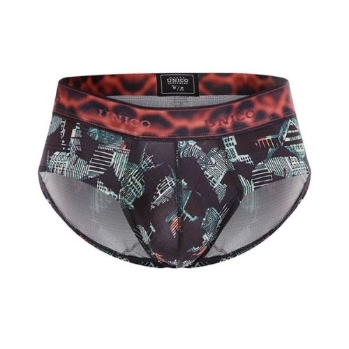 Mundo Unico Debacle noir/print sport slip
