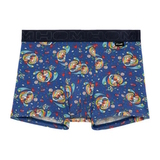 HOM Big Bisous bleu/print modal boxer