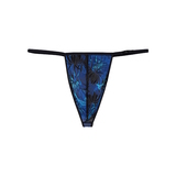 HOM Palay bleu/print string pour hommes