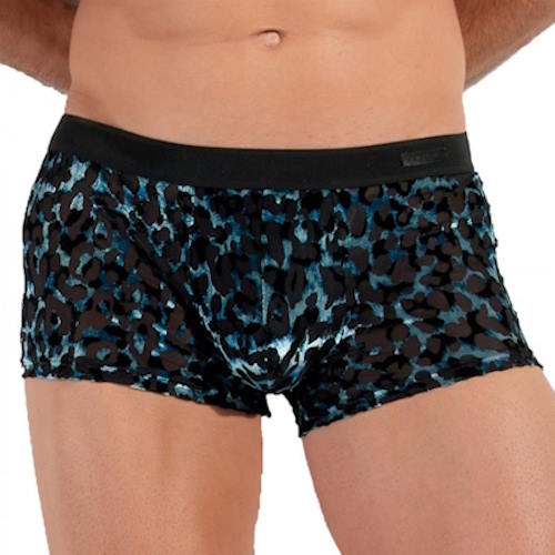 HOM Leopard noir/bleu sport trunk