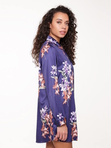 LingaDore Night Ginger Bread bleu/print chemise de nuit