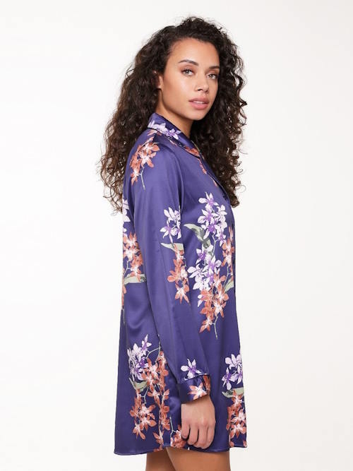 LingaDore Night Ginger Bread bleu/print chemise de nuit
