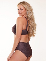LingaDore Quotidien Maxi Slip marron/print haut slip