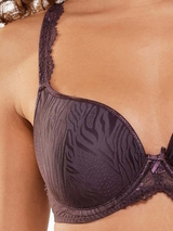 LingaDore Quotidien Uni Fit marron/print soutien-gorge rembourré