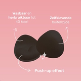 LingaDore TRIANGLE BRA/ BIKINI PUSH UP INSERT  noir accessoire