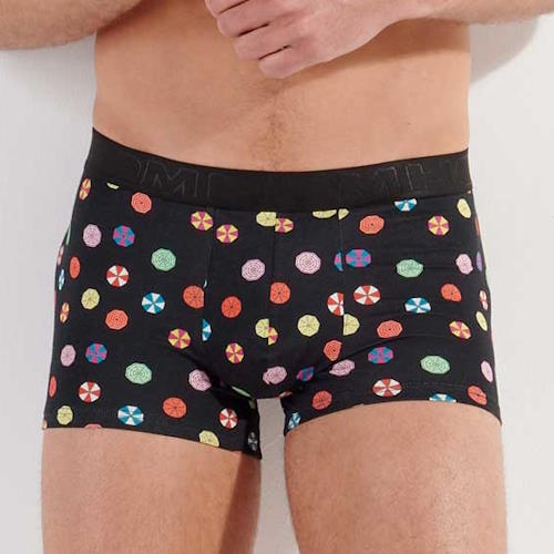 HOM Fabian noir/print trunk