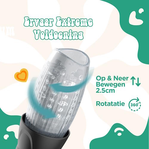 PureVibe Tornado Touch noir/gris masturbateur