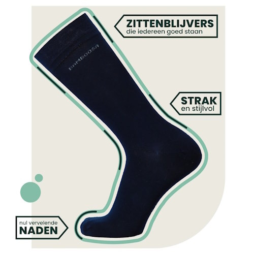 Bamboosa Jason bleu marine chaussettes