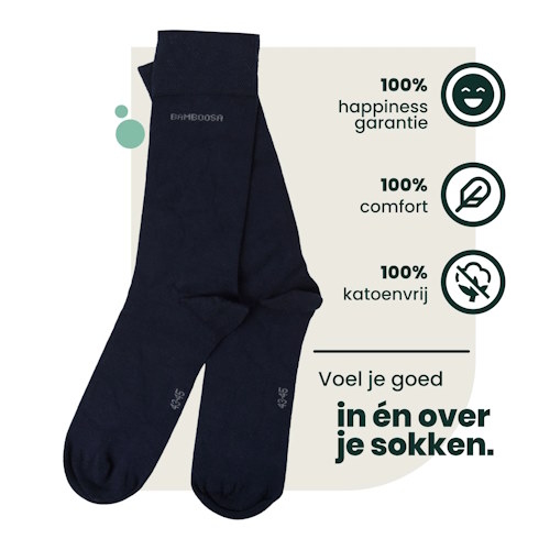 Bamboosa Jason bleu marine chaussettes
