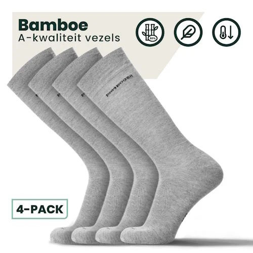 Bamboosa Jason grey melange chaussettes