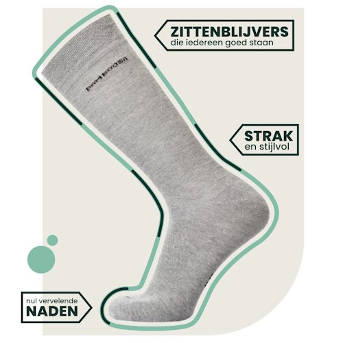 Bamboosa Jason grey melange chaussettes