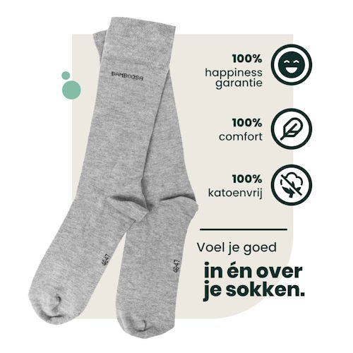 Bamboosa Jason grey melange chaussettes