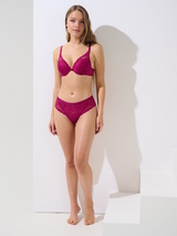Lisca Evelyn fuchsia slip brésilien