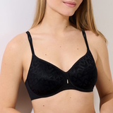 Lisca Opal noir soutien-gorge sans armatures en dentelle
