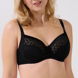 Lisca Opal noir soutien-gorge sans forme