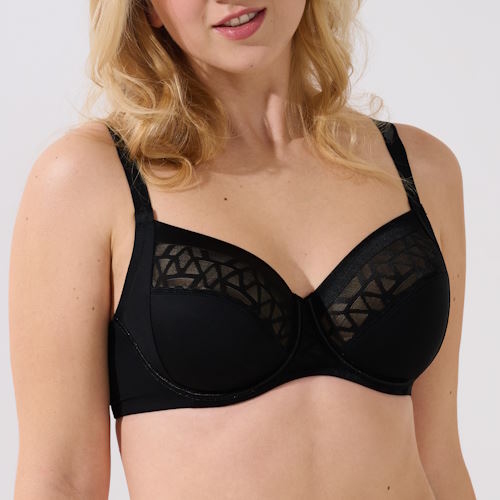 Lisca Opal noir soutien-gorge sans forme