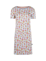 Charlie Choe Retro nights bleu/print chemise de nuit