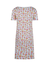 Charlie Choe Retro nights bleu/print chemise de nuit