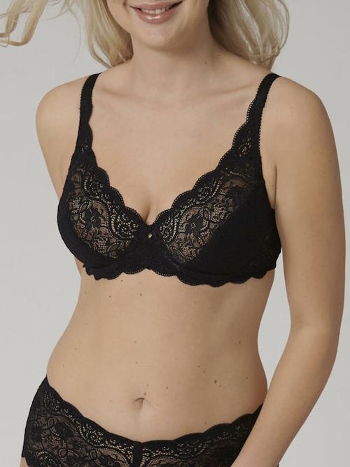 Triomphe Amourette Spotlight noir soutien-gorge sans forme