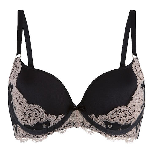 LingaDore black and cream noir soutien-gorge rembourré