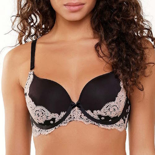 LingaDore black and cream noir soutien-gorge rembourré
