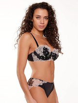 LingaDore black and cream noir soutien-gorge rembourré
