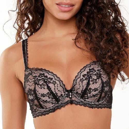 LingaDore Depths of black lingerie noir soutien-gorge push up