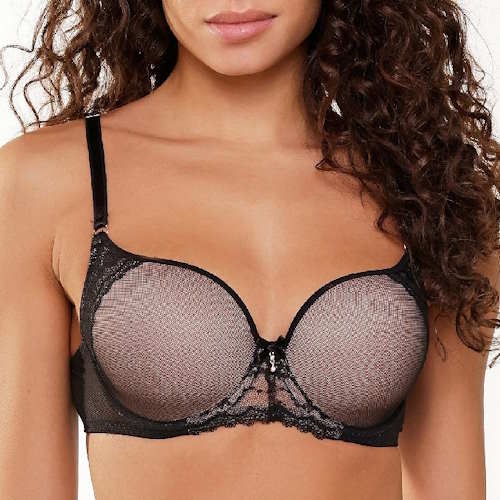 LingaDore Depths of black lingerie noir soutien-gorge rembourré