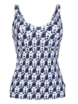 Maillots de bain Rosa Faia Noemi bleu/blanc tankini top