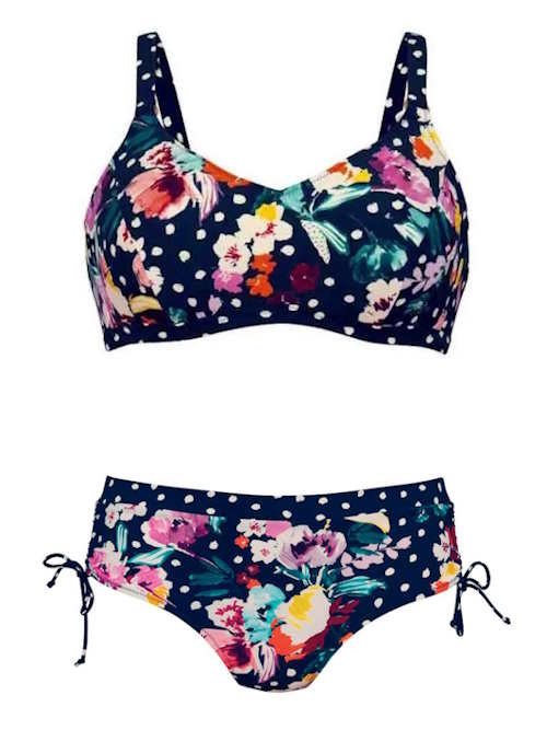 Anita Care Blue Summer noir/print bikini prothétique