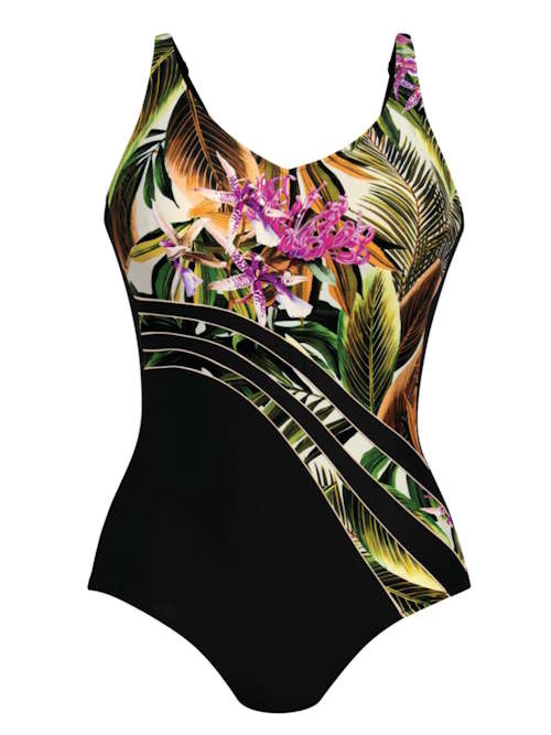 Anita Care Dirban noir/print maillots de bain prothétique