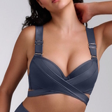 Maillots de bain Marlies Dekkers Cache Coeur gris bikinitop push up