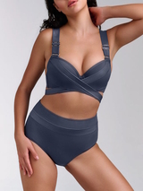 Maillots de bain Marlies Dekkers Cache Coeur gris bikinitop push up