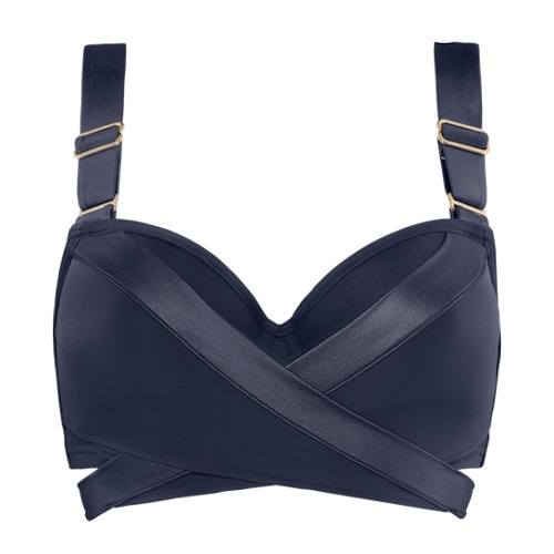 Maillots de bain Marlies Dekkers Cache Coeur gris haut de bikini préformé