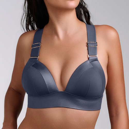 Maillots de bain Marlies Dekkers Cache Coeur gris haut de bikini préformé