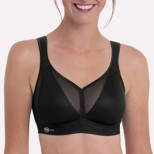 Anita Active Contrôle aérien Delta trail noir soutien-gorge de sport