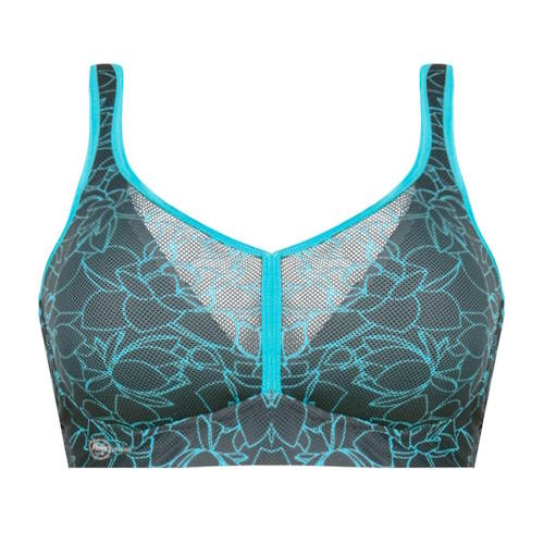 Anita Active Contrôle aérien Delta trail noir/bleu soutien-gorge de sport