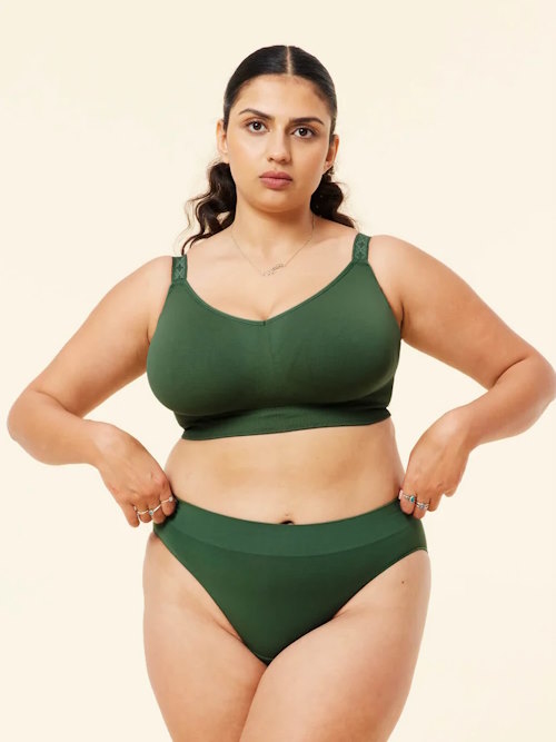 Sucre d'orge Basic forest green slip