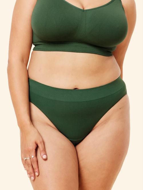 Sucre d'orge Basic forest green slip