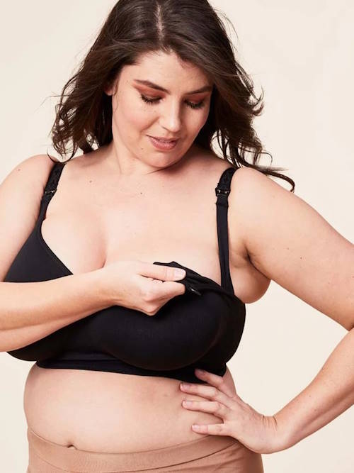 Sucre d'orge Nursing noir soutien-gorge d'allaitement