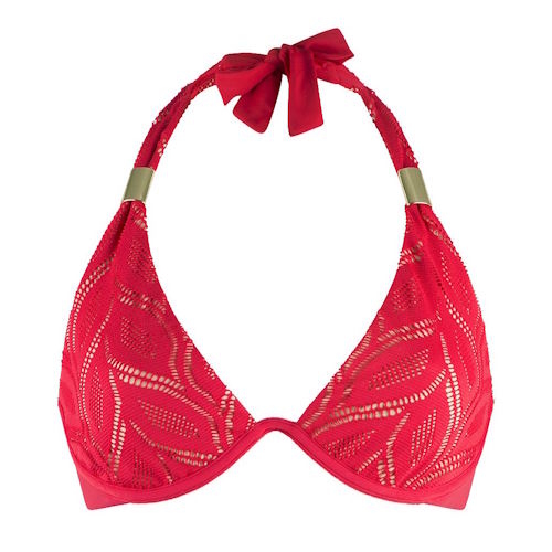 Plage de LingaDore fabulous in red Lace rouge haut de bikini préformé