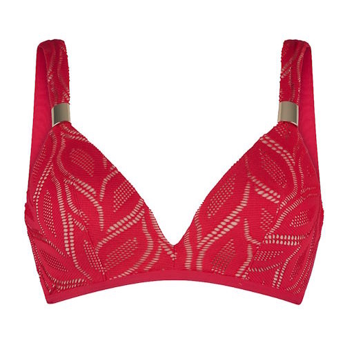 Plage de LingaDore fabulous in red Lace rouge haut de bikini préformé