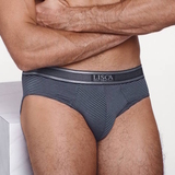 Lisca Zeus gris slip pour hommes